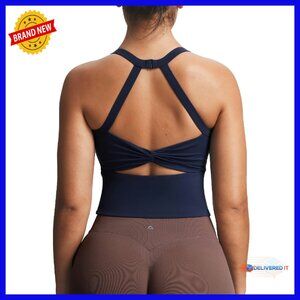 Women's Sleeveless Longline Tank Top for Workout Yoga Fitness Training